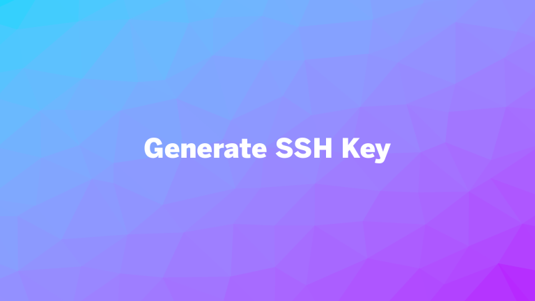 Generate ssh key