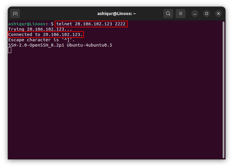 A Step-by-Step Guide to Changing the SSH Port on Linux VPS 4 Test SSH port with telnet