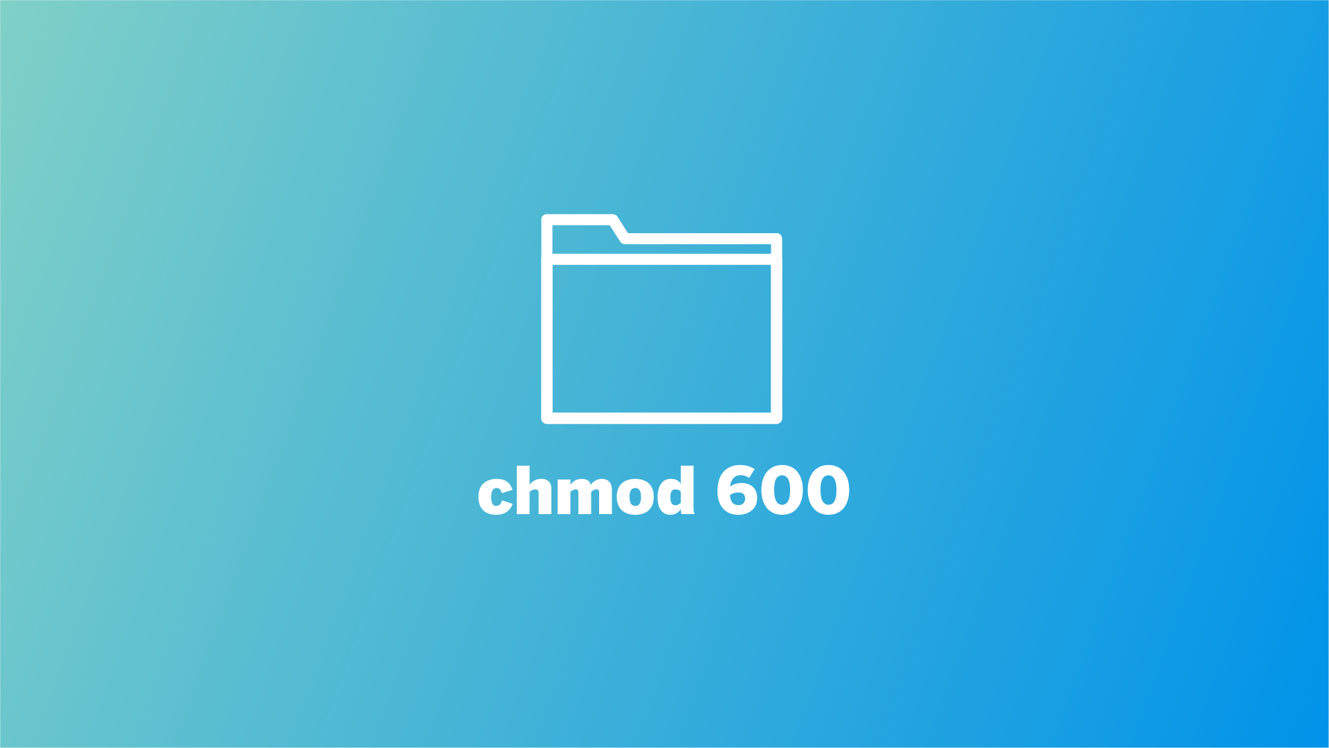 chmod 600 command in linux