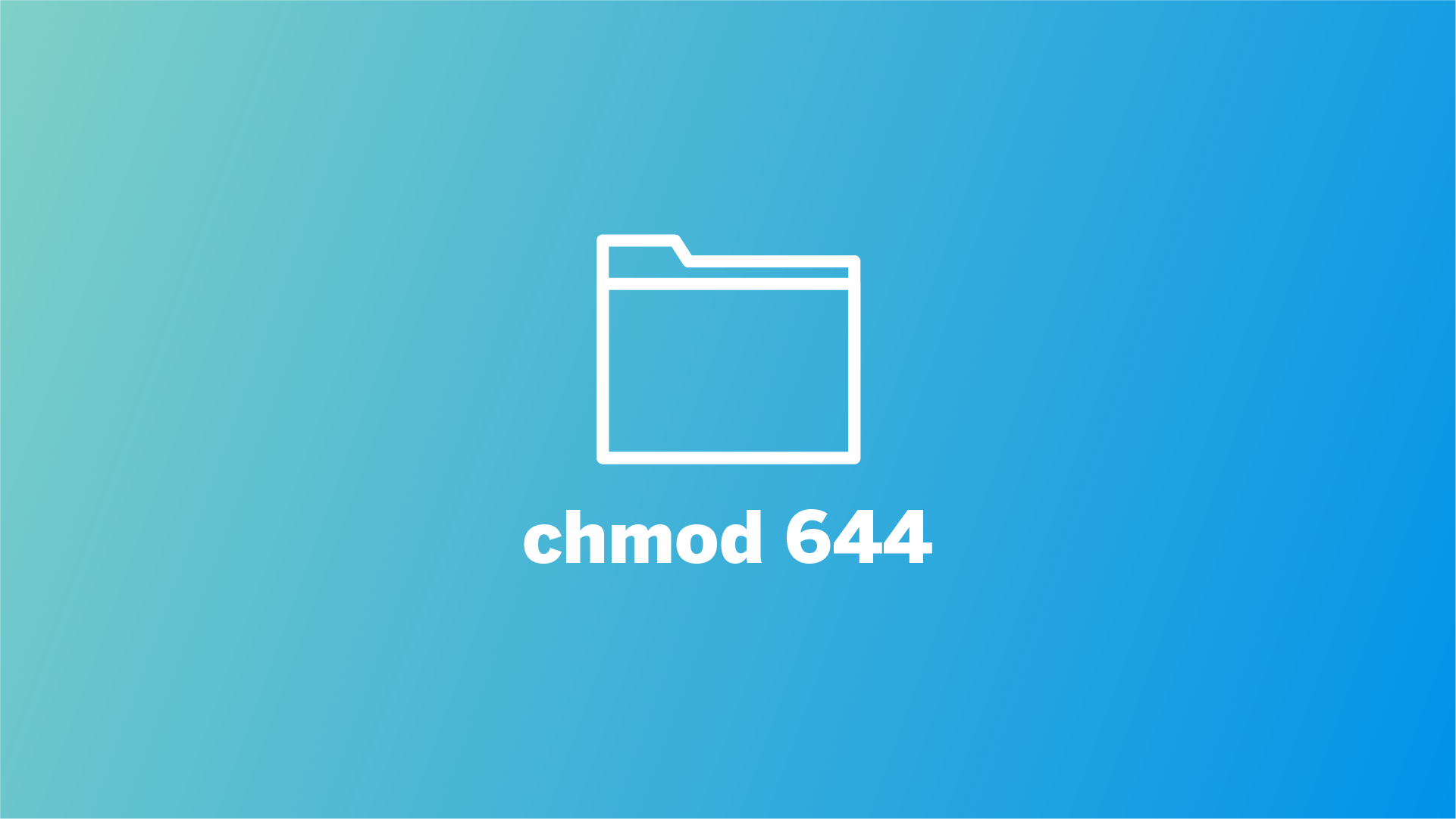 chmod 644 command