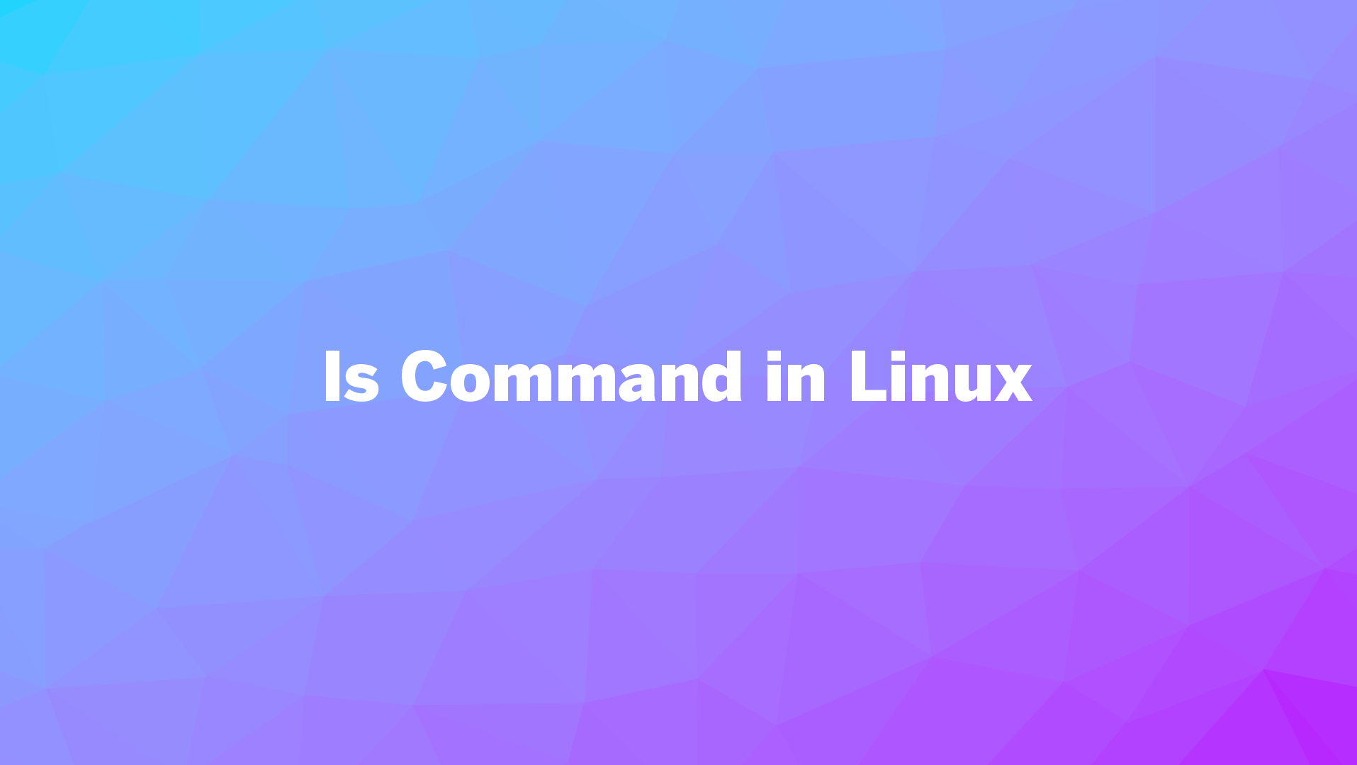 ls command in linux