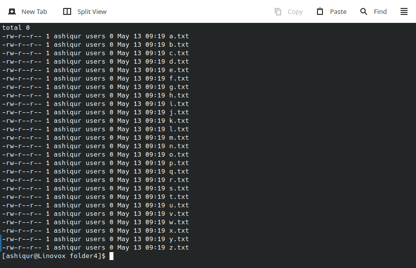 sorting files alphabatically