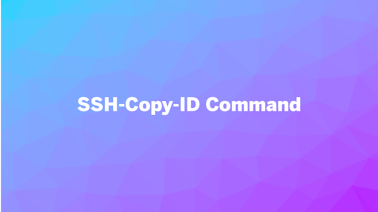 ssh-copy-id command