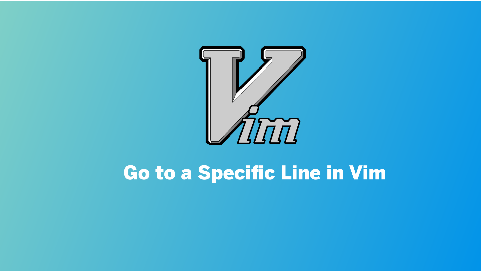 Go to a Specific Line in Vim
