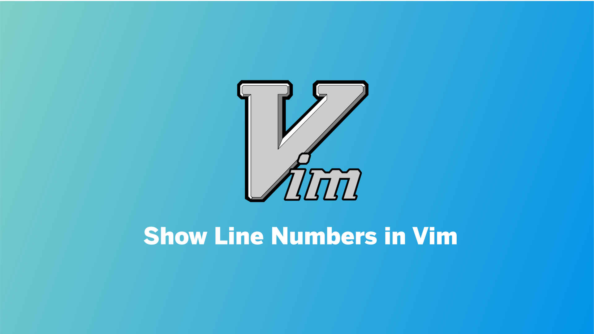 Show Line Numbers in Vim