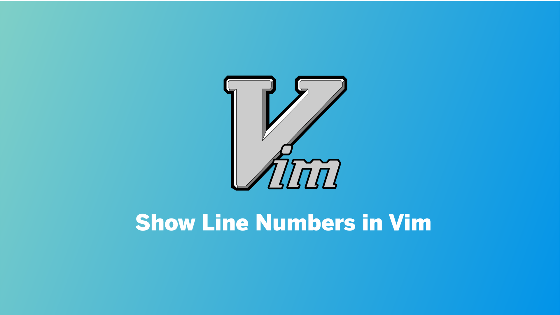 show line number in vim