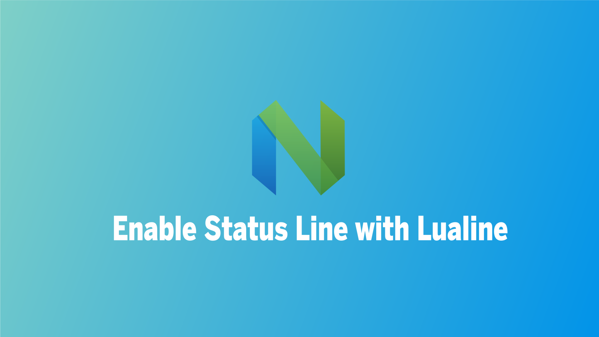 Enable the Status Line with Lualine in Neovim