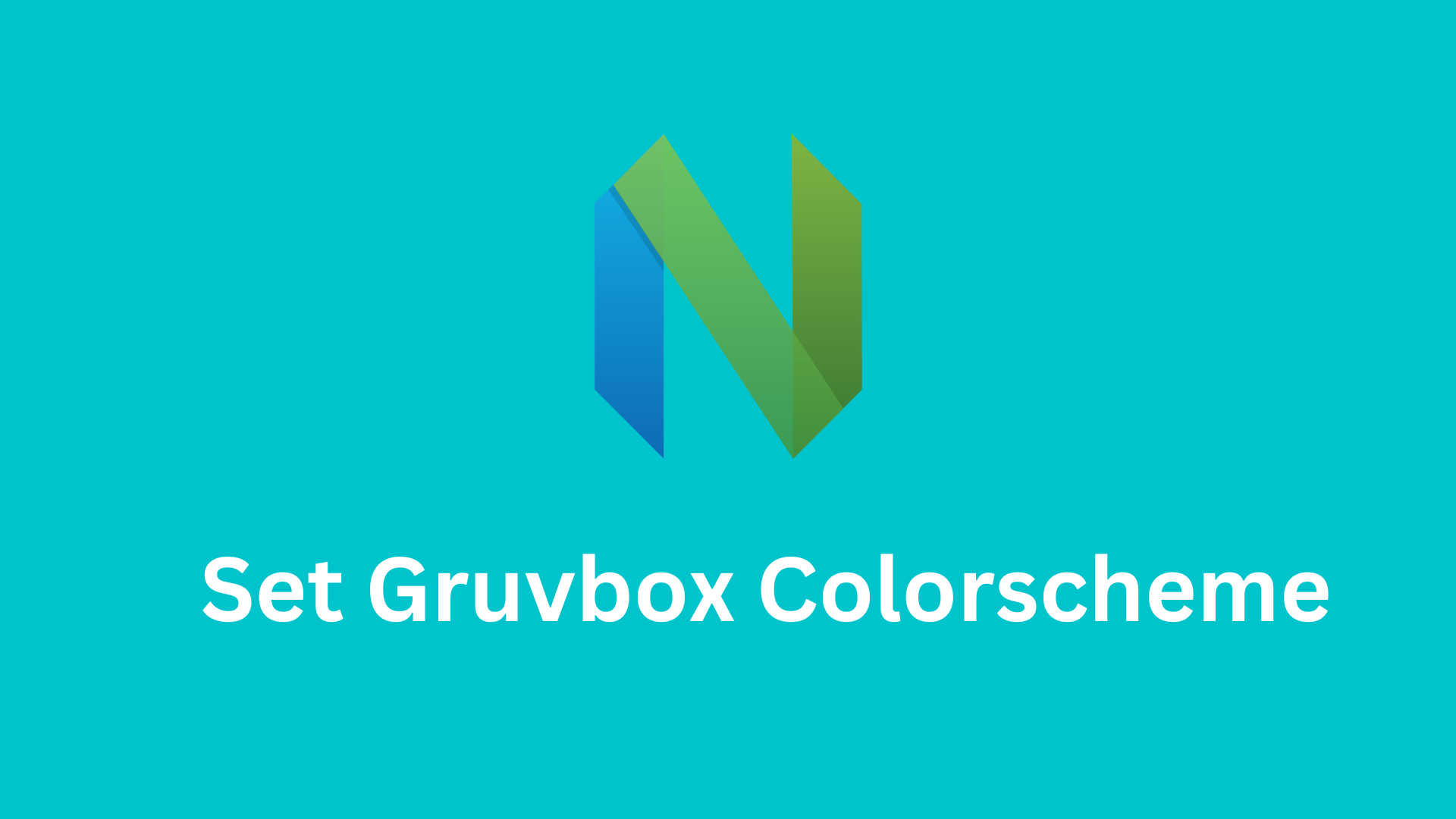 Set Gruvbox Colorscheme in Neovim