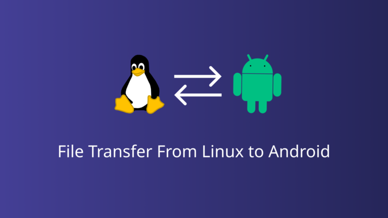 File transfer from linux to android