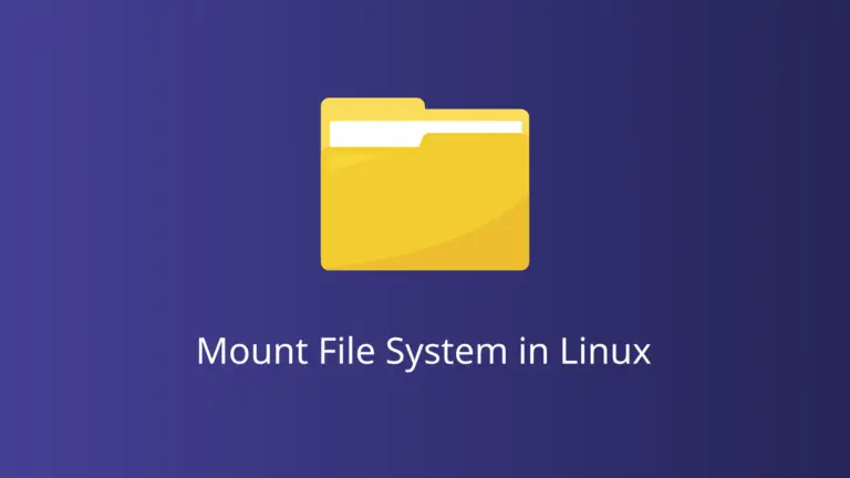 Mount File System in Linux