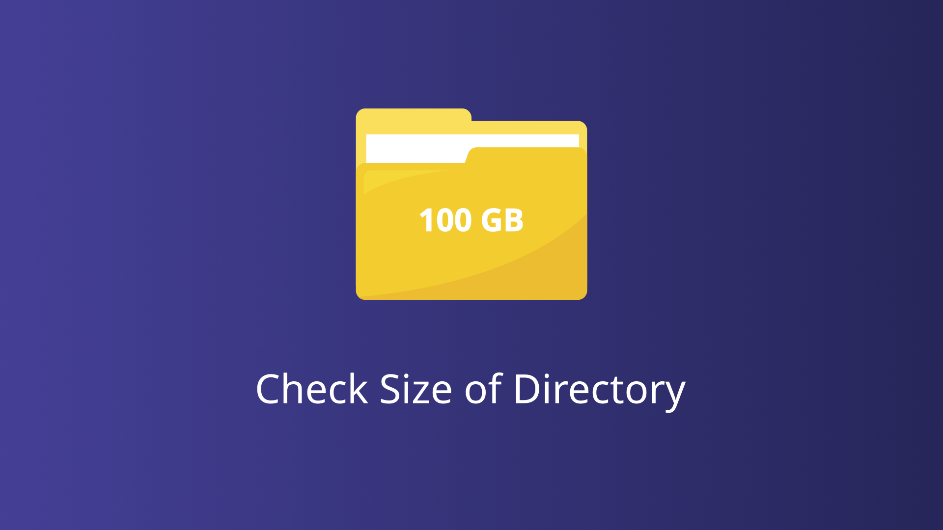 check size of directory
