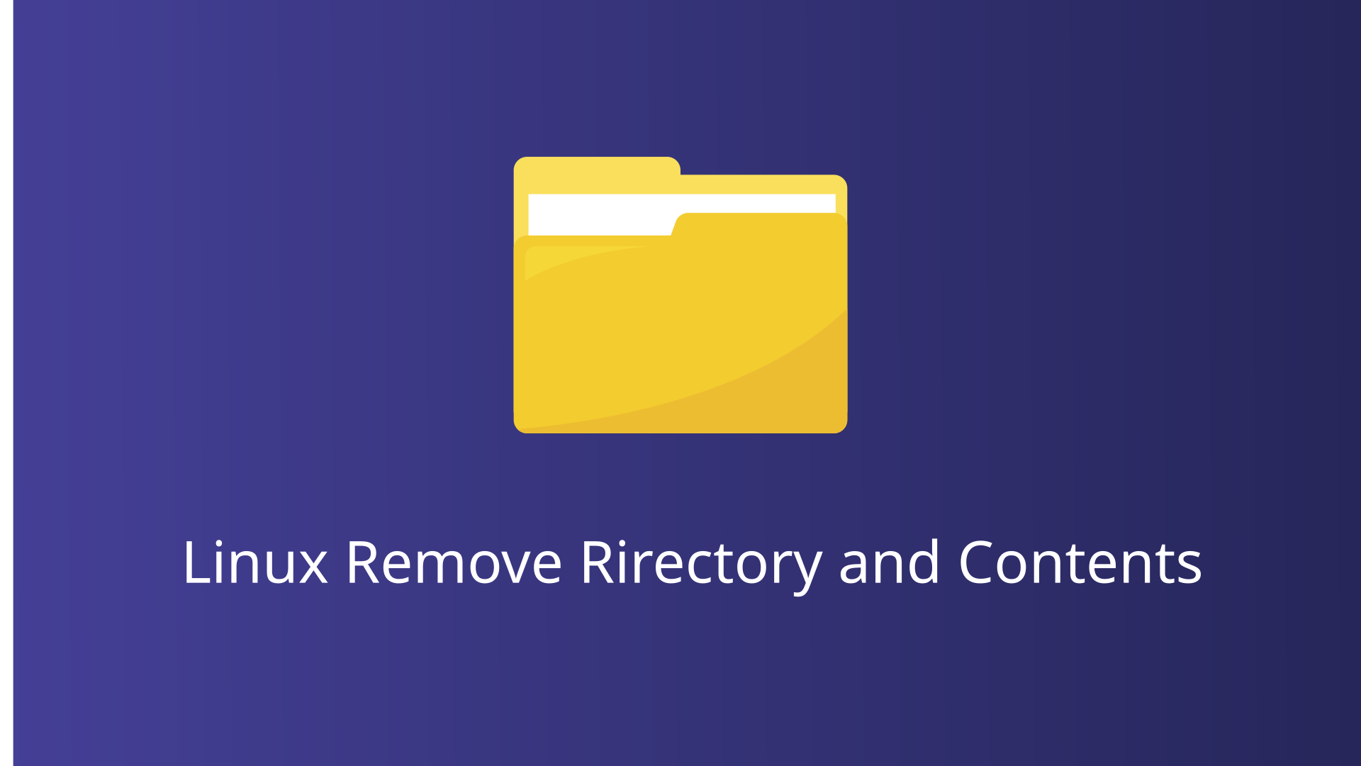 linux remove directory and contents